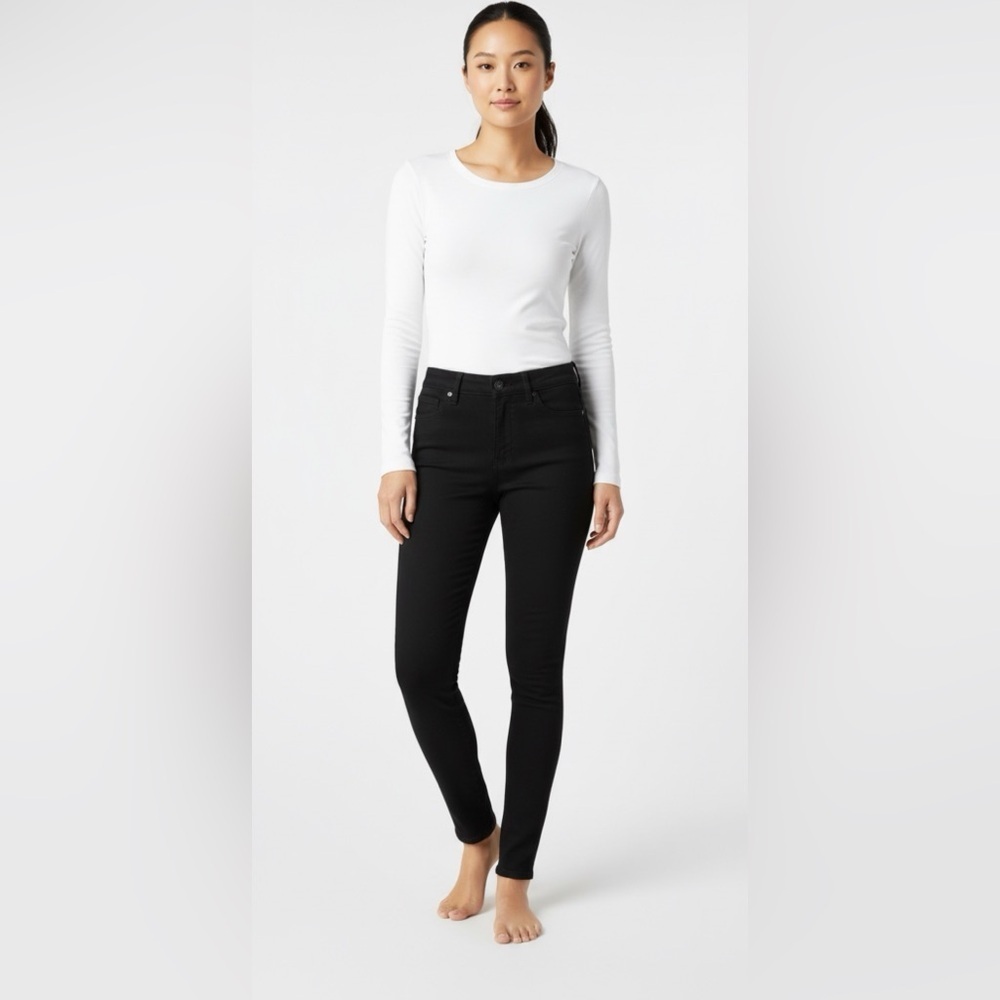 Express - High Rise Black Skinny Jeans